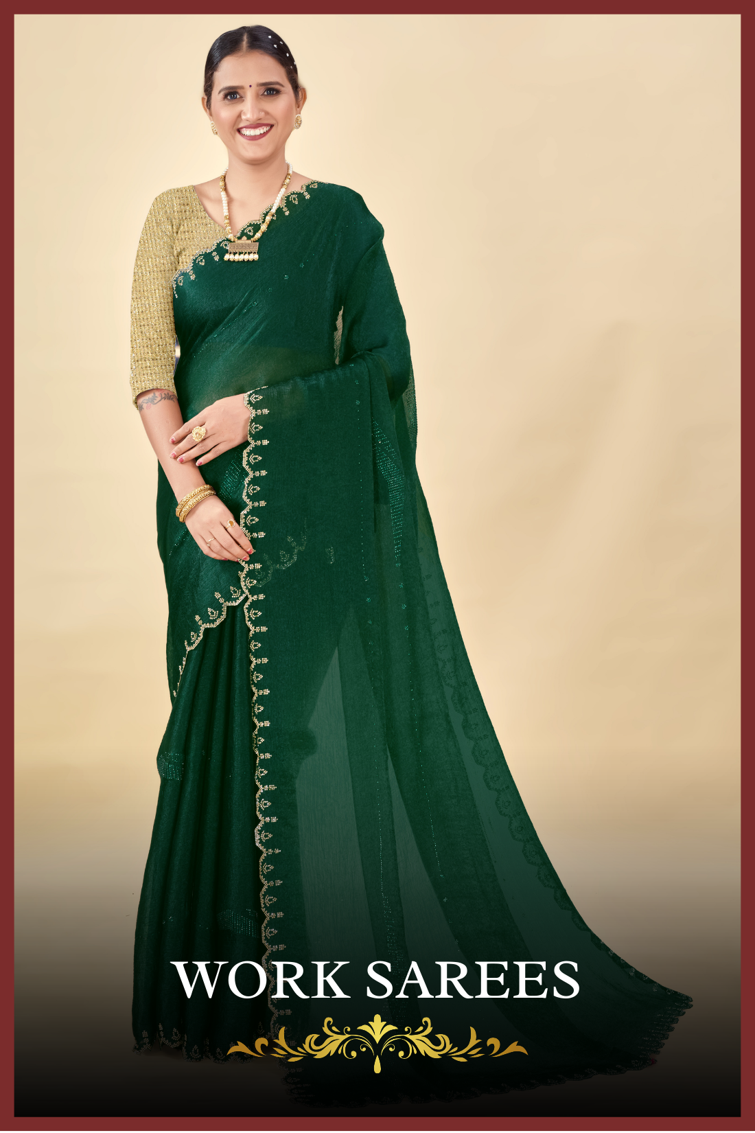 Work Sarees