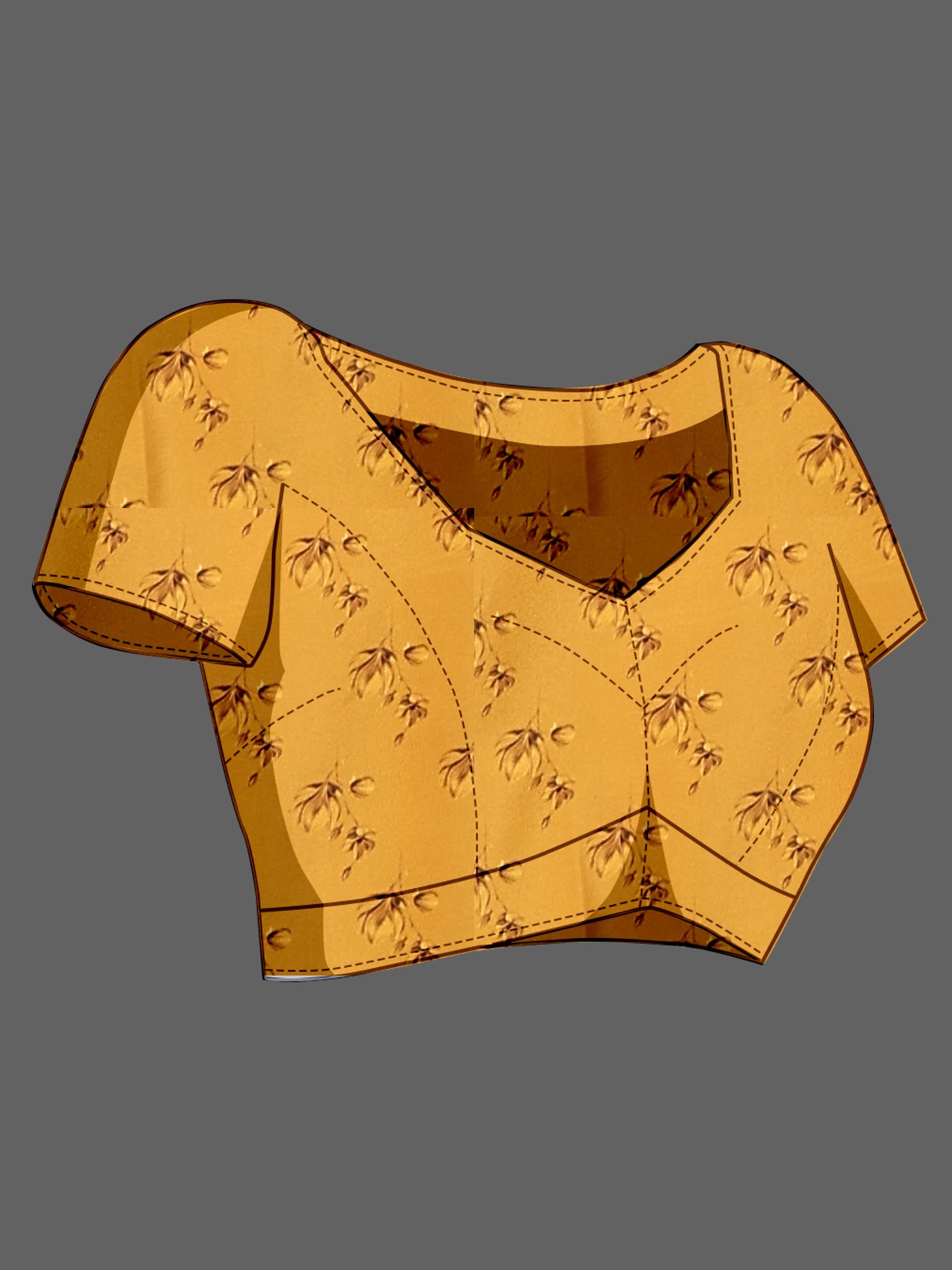 Jamani Soft Butter Crepe Silk Saree with Fancy Floral Digital Prints