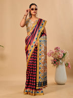Soft Tussar Silk Saree with Digital Prints