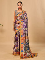 Soft Tussar Silk Saree with Digital Prints