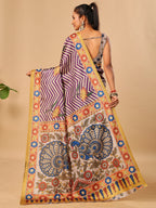 Soft Tussar Silk Saree with Digital Prints
