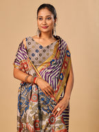 Soft Tussar Silk Saree with Digital Prints