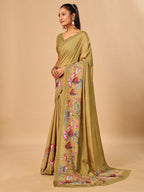 Crepe Saree with Animal Digital Prints