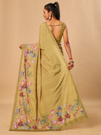 Crepe Saree with Animal Digital Prints