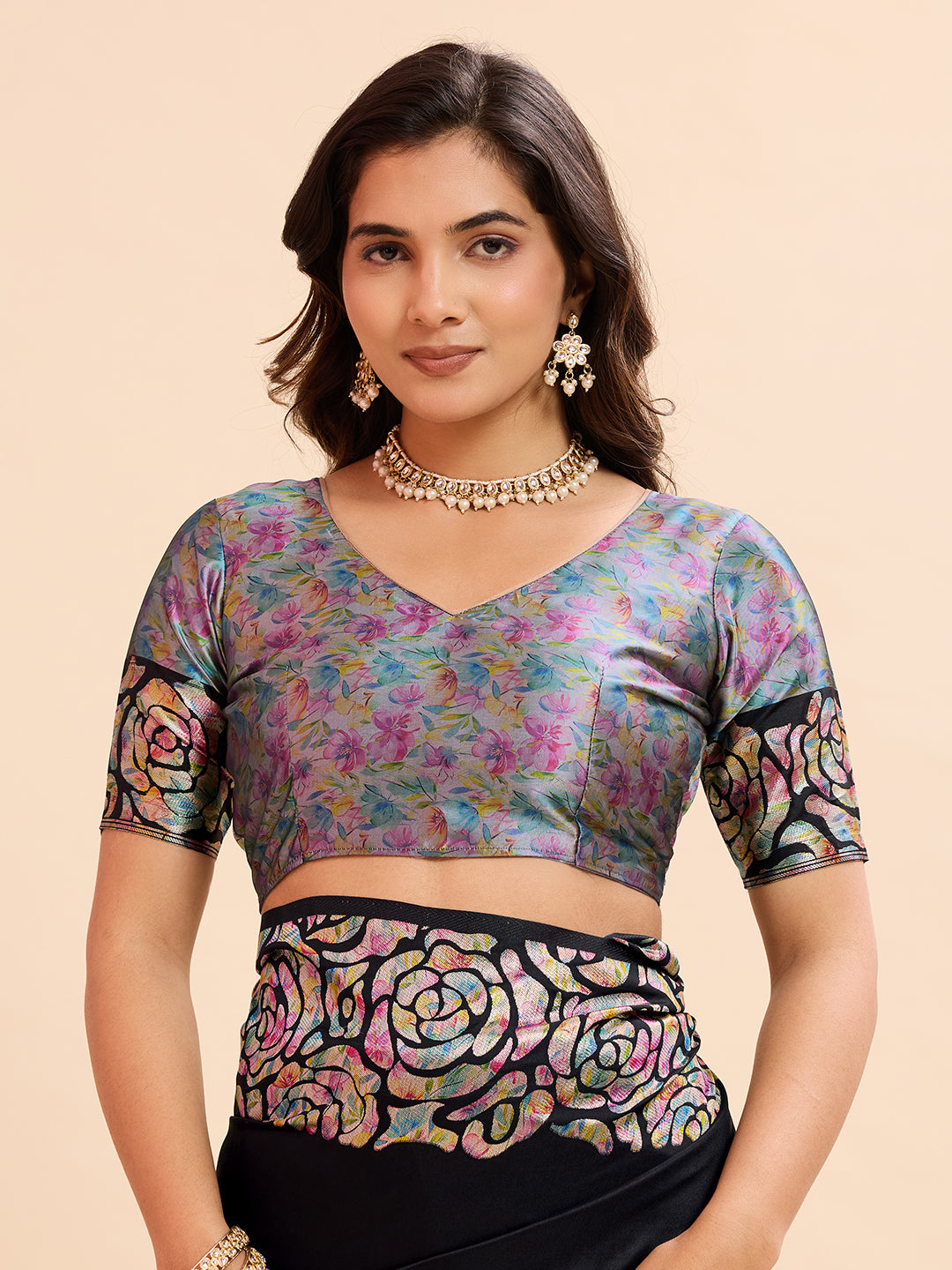 Black Soft Banarasi Silk Saree