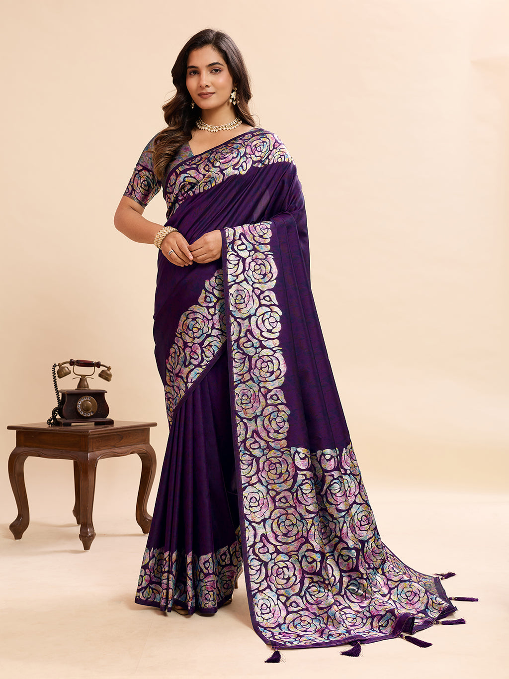 Jamani Soft Banarasi Silk Saree