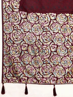 Maroon Soft Banarasi Silk Saree