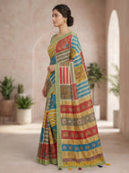 Varnika Cotton Blend Saree – Green 6