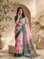 Mayuri Kota Doriya Saree – Pink