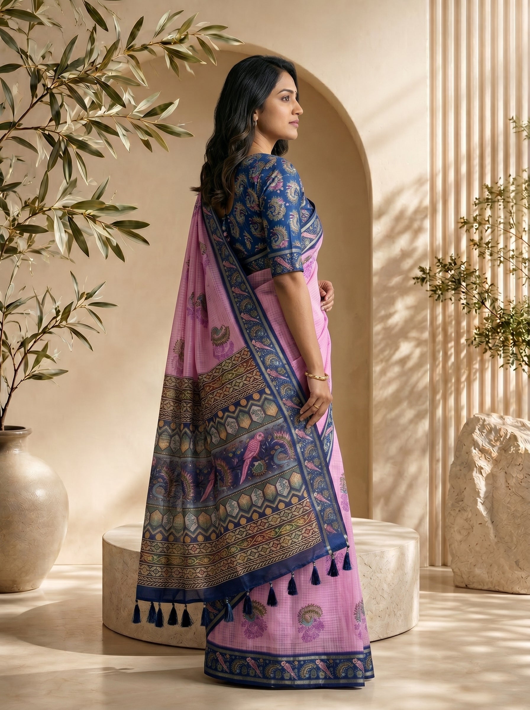Mayuri Kota Doriya Saree – Lavender