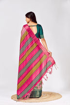 Soft Tussar Silk Saree with Traditional Prints