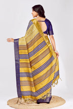 Soft Tussar Silk Saree with Traditional Prints