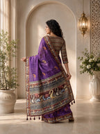 Vihara Kota Doriya Saree – Royal Purple