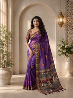 Vihara Kota Doriya Saree – Royal Purple