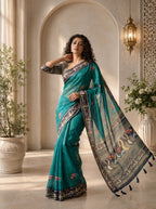Vihara Kota Doriya Saree – Rama Blue