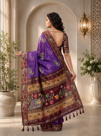 Abeer Kota Doriya Saree – Royal Purple