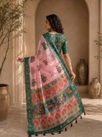 Rajvansh Kota Doriya Saree – Blush Pink