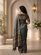 Vihara Kota Doriya Saree – Slate Grey