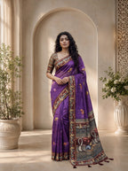 Vihara Kota Doriya Saree – Royal Purple