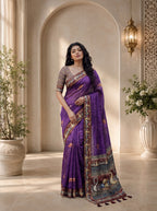 Vihara Kota Doriya Saree – Royal Purple