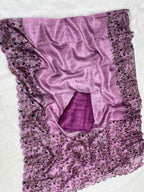 Onion Soft Kota Silk Saree with Kalamkari Digital Prints & Mirror Work
