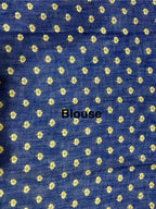 Yellow Linen Cotton Saree with Kalamkari Digital Prints & Designer Blouse