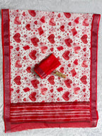 Soft Linen Cotton Saree with Digital Prints
