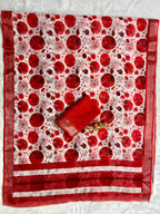 Soft Linen Cotton Saree with Digital Prints