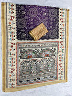 Soft Cotton Silk Saree with Warli Digital Print & Zari Weave Border