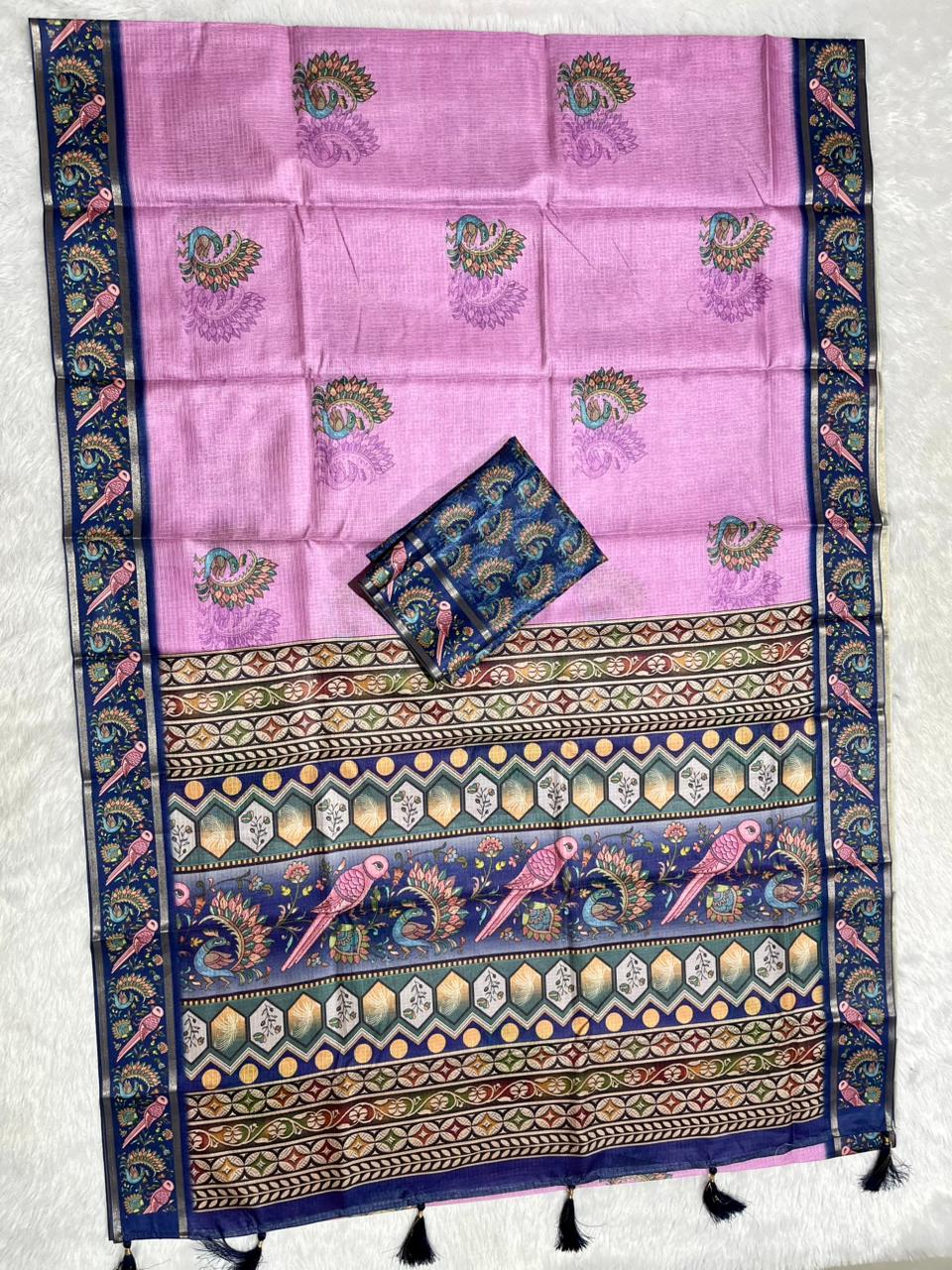 Mayuri Kota Doriya Saree – Lavender