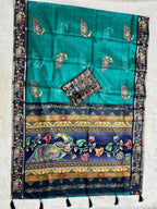 Abeer Kota Doriya Saree – Teal Blue