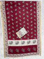 Zariya Cotton Blend Saree – Royal Maroon