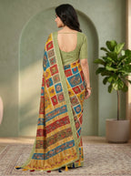 Varnika Cotton Blend Saree – Green 1