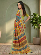 Varnika Cotton Blend Saree – Green 1